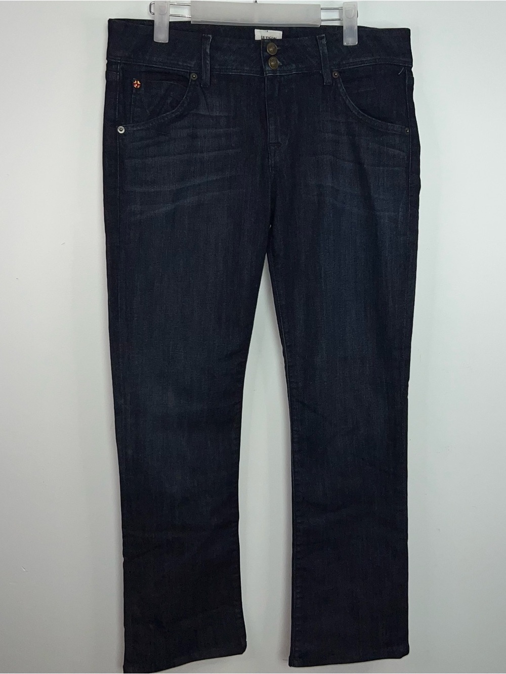 Hudson Beth Baby Boot Jeans Bootcut Dark Wash Denim Mid Rise Women’s Size 31 - Picture 3 of 16